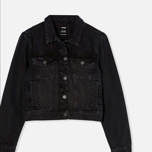 Garage black denim jacket